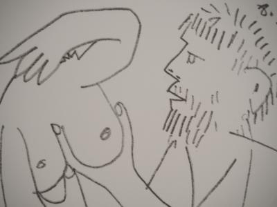 Pablo PICASSO : Le Goût du Bonheur, Le désir, Lithographie 2