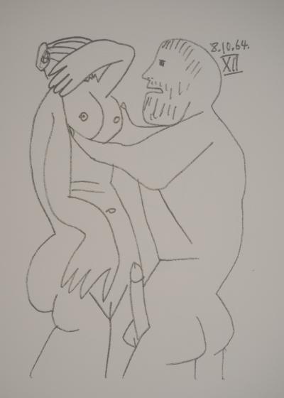 Pablo PICASSO : Le Goût du Bonheur, Luxure, Lithographie 2