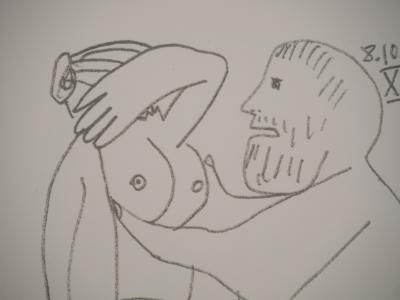 Pablo PICASSO : Le Goût du Bonheur, Luxure, Lithographie 2