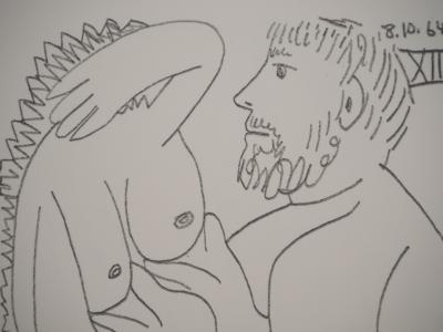 Pablo PICASSO: The Taste of Happiness, The Lovers, Lithograph 2