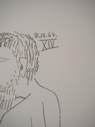 Pablo PICASSO: The Taste of Happiness, Erotic Moment, Lithograph 2
