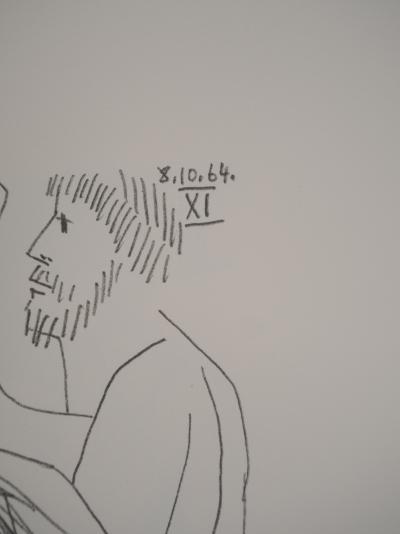 Pablo PICASSO: The Taste of Happiness, Moment of Intimacy, Lithograph 2