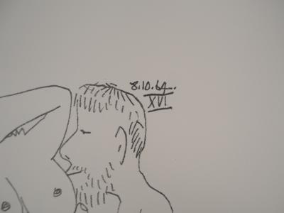 Pablo PICASSO : Le Goût du Bonheur, Intimité d’un couple, Lithographie 2