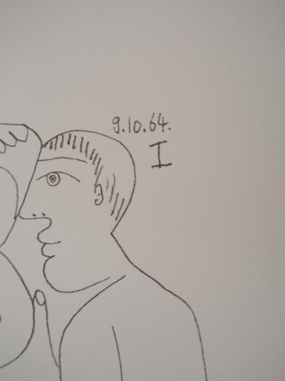 Pablo PICASSO : Le Goût du Bonheur, Intimité partagée, Lithographie 2