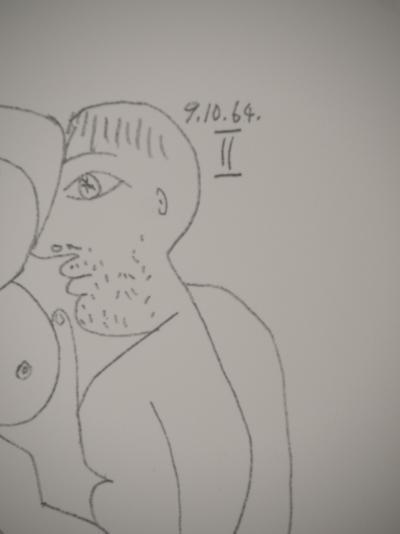 Pablo PICASSO : Le Goût du Bonheur, Intimité cubiste, Lithographie 2