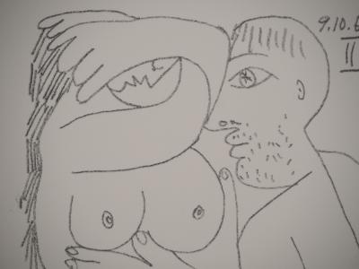 Pablo PICASSO : Le Goût du Bonheur, Intimité cubiste, Lithographie 2