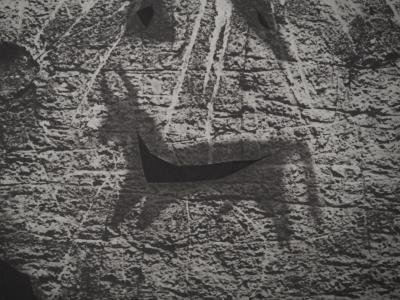 Pablo PICASSO : Diurnes, Masque au coeur, Phototypie originale 2