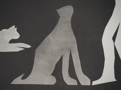 Pablo PICASSO : Diurnes, L'homme au chat I, Phototypie originale 2