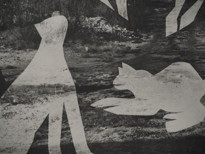 Pablo PICASSO : Diurnes, L’homme au chat II, Phototypie originale 2