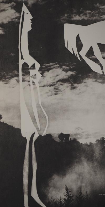 Pablo PICASSO : Diurnes, La femme au cheval, Phototypie originale 2