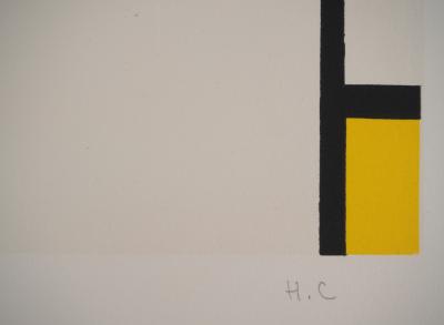 Piet MONDRIAN : Composition II en rouge, bleu et jaune - Lithographie signée 2