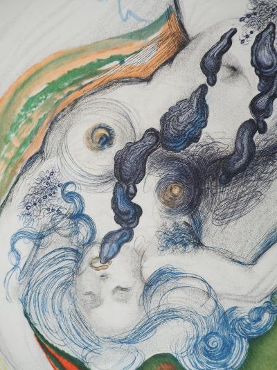 Salvador Dali : Casanova, Nu et huitres aphrodisiaques, Gravure originale signée 2