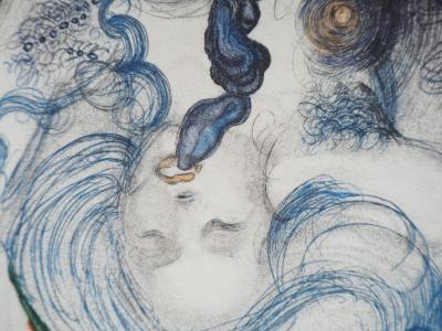 Salvador Dali : Casanova, Nu et huitres aphrodisiaques, Gravure originale signée 2