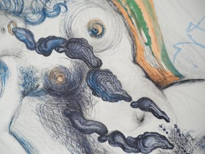 Salvador Dali : Casanova, Nu et huitres aphrodisiaques, Gravure originale signée 2