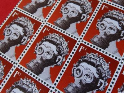 Banksy - Weapons of Mass Distraction, Strip of 16 stamps 2