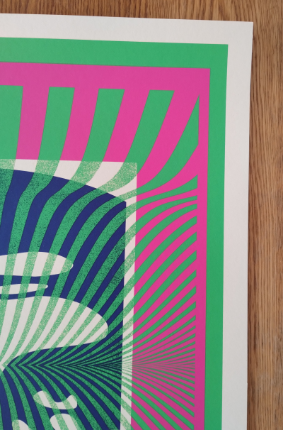 Shepard FAIREY (Obey) - Op-Art Icon (Green) - Sérigraphie signée, numerotée au crayon 2
