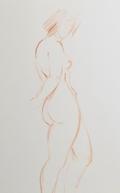 René COLLAMARINI - Nude, 1954 - Signed drawing 2