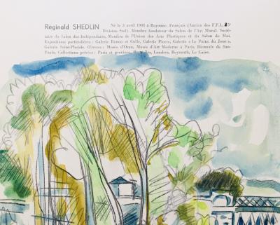 Reginald SHEDLIN - Paris, 1955  - Aquarelle signée 2