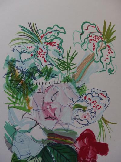 Raoul DUFY - Bouquet coloré - Lithographie signée 2