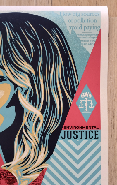 Shepard FAIREY (Obey) - Environmental Justice - Sérigraphie signée, numerotée au crayon 2