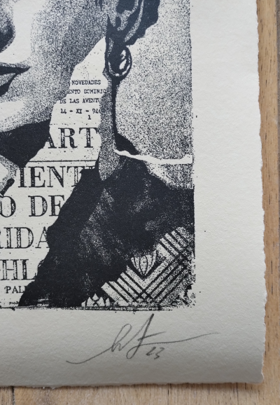 Shepard FAIREY (Obey) - The Woman Who Defeated Pain (Frida Kahlo)  (Letterpress) 2