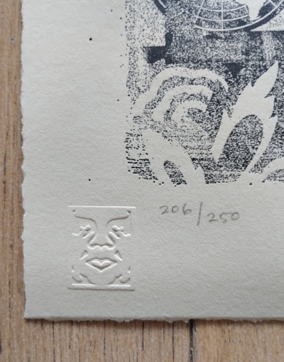 Shepard FAIREY (Obey) - Obey Face Collage (Top)  (Letterpress) - Impression typographique 2