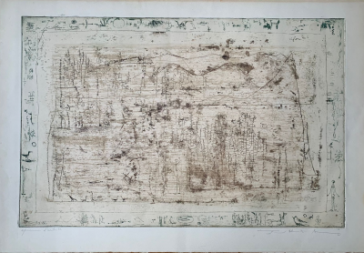 Zao Wou Ki  Flore et faune , gravure 3 couleurs signée et justifiée (1951) 2
