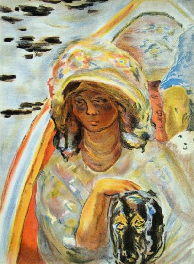 Pierre BONNARD (d’après) - En barque, 1939 - Lithographie en couleurs 2