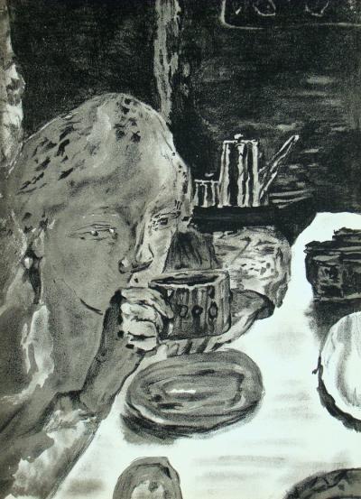 Pierre BONNARD (d’après) - En barque, 1939 - Lithographie en couleurs 2