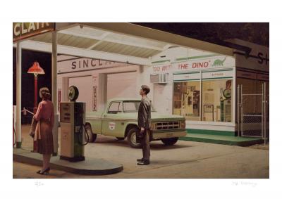 Mr Strange - Sinclair Gas Station, 2024 - Giclée sur papier Hanhemühle 2