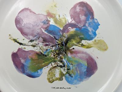 Zao WOU KI (1920-2013)  Assiette 
