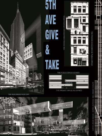 Vito ACCONCI - 5th Avenue give and take, 1999 - lithographie 2