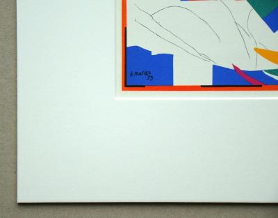 Henri MATISSE ( d'après ) - Souvenir d'Océanie, 1961 - Lithographie signée et datée 2