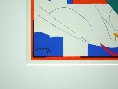 Henri MATISSE ( d'après ) - Souvenir d'Océanie, 1961 - Lithographie signée et datée 2
