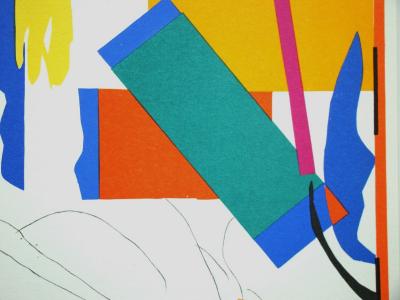 Henri MATISSE ( d'après ) - Souvenir d'Océanie, 1961 - Lithographie signée et datée 2