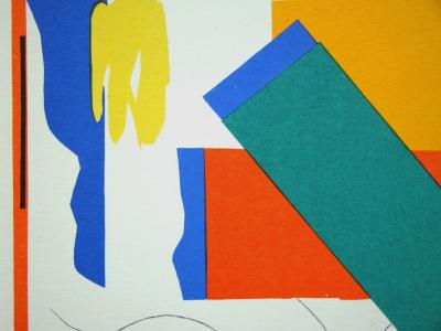 Henri MATISSE ( d'après ) - Souvenir d'Océanie, 1961 - Lithographie signée et datée 2
