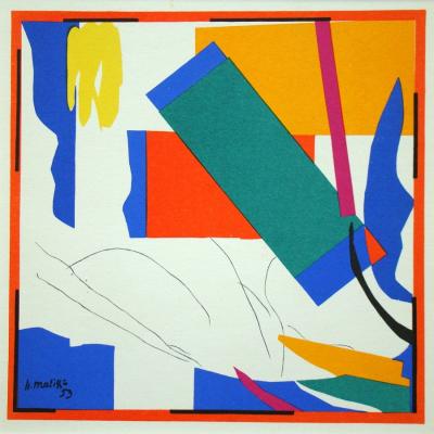 Henri MATISSE ( d'après ) - Souvenir d'Océanie, 1961 - Lithographie signée et datée 2