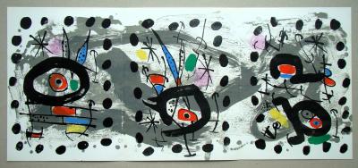Joan MIRO - Oiseau solaire, oiseau lunaire, étincelles, 1967 - Lithographie originale 2