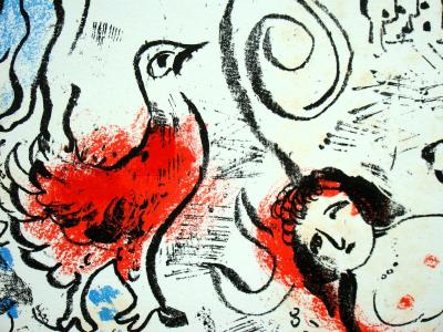 Marc CHAGALL  - Le cheval vert, 1973 - Original lithograph 2