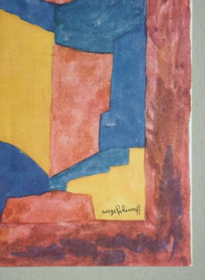 Serge POLIAKOFF ( d’après ) - Gouache 1967, 1967 - Lithographie offset 2