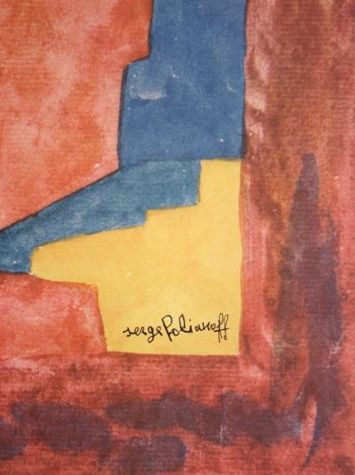 Serge POLIAKOFF ( d’après ) - Gouache 1967, 1967 - Lithographie offset 2