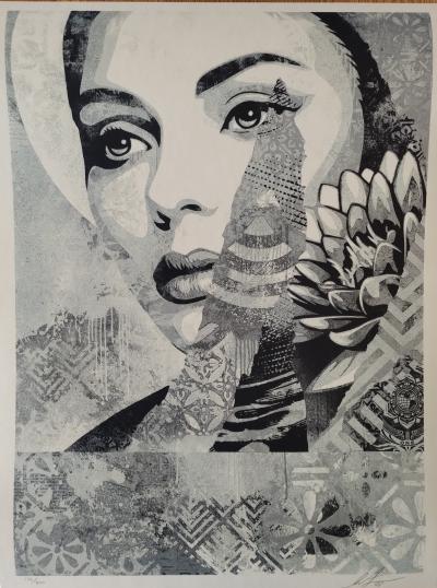 Shepard FAIREY (Obey) - One Earth Silver - Serigrafia firmata e numerata a matita