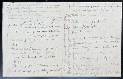 Guillaume APOLLINAIRE – Lettre autographe signée à LOU 2