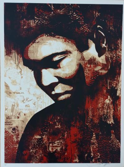 Shepard FAIREY (Obey) - Muhammad Ali, 2010 - Sérigraphie signée, numerotée au crayon 2