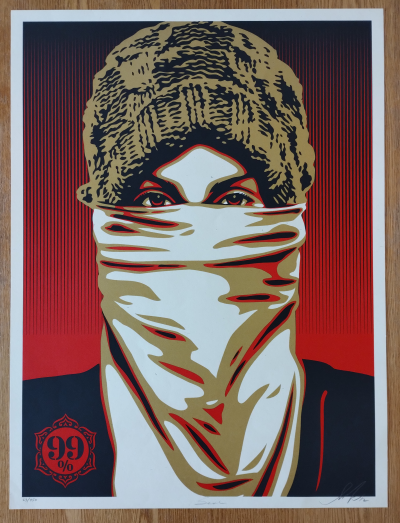 Shepard FAIREY (Obey) - Occupy Protester, 2012 - Sérigraphie signée 2