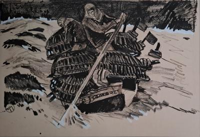 Mathurin Méheut (d’après) - Pêcheurs et leurs casiers de homards - Impression numérique 2