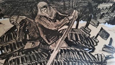 Mathurin Méheut (d’après) - Pêcheurs et leurs casiers de homards - Impression numérique 2