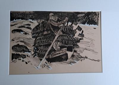 Mathurin Méheut (d’après) - Pêcheurs et leurs casiers de homards - Impression numérique 2