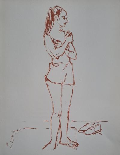 Robert Humblot (d’après) - Le modèle - Lithographie originale 2