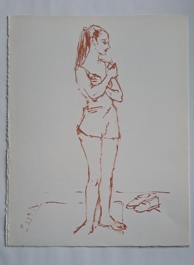 Robert Humblot (d’après) - Le modèle - Lithographie originale 2